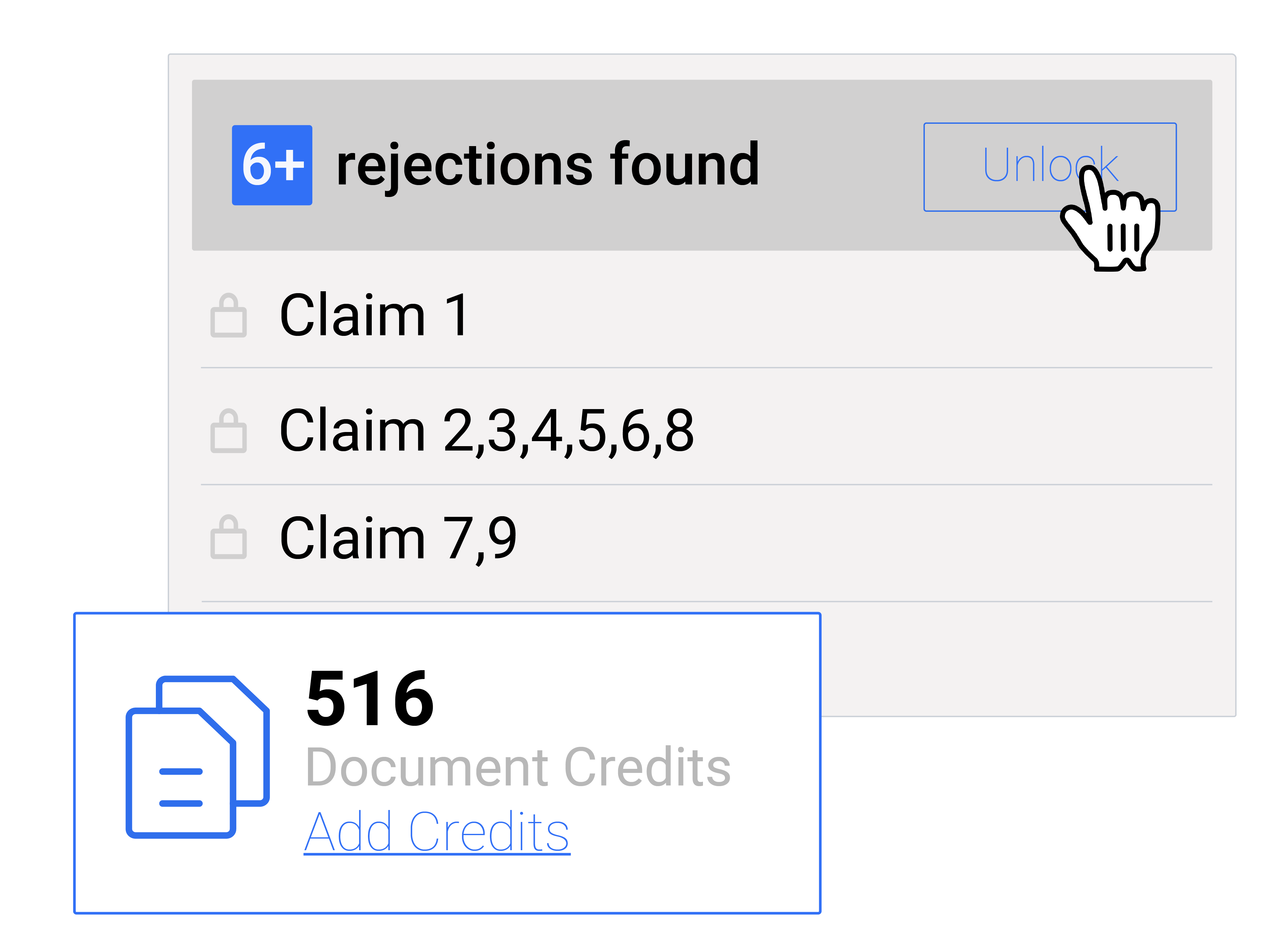 Credit system interface